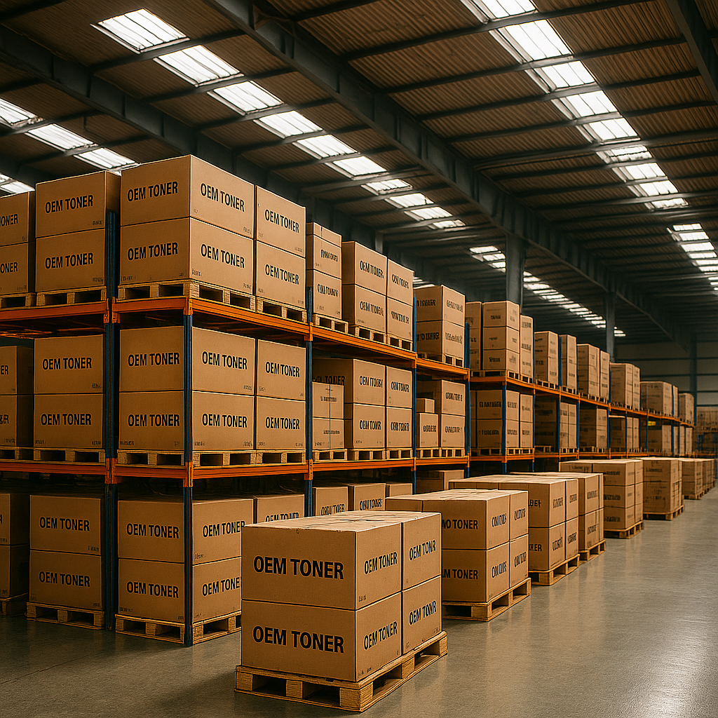 OEM toner warehouse high-capacity racks